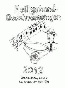 Heiligabend-Badehosensingen 2012 - Flyer